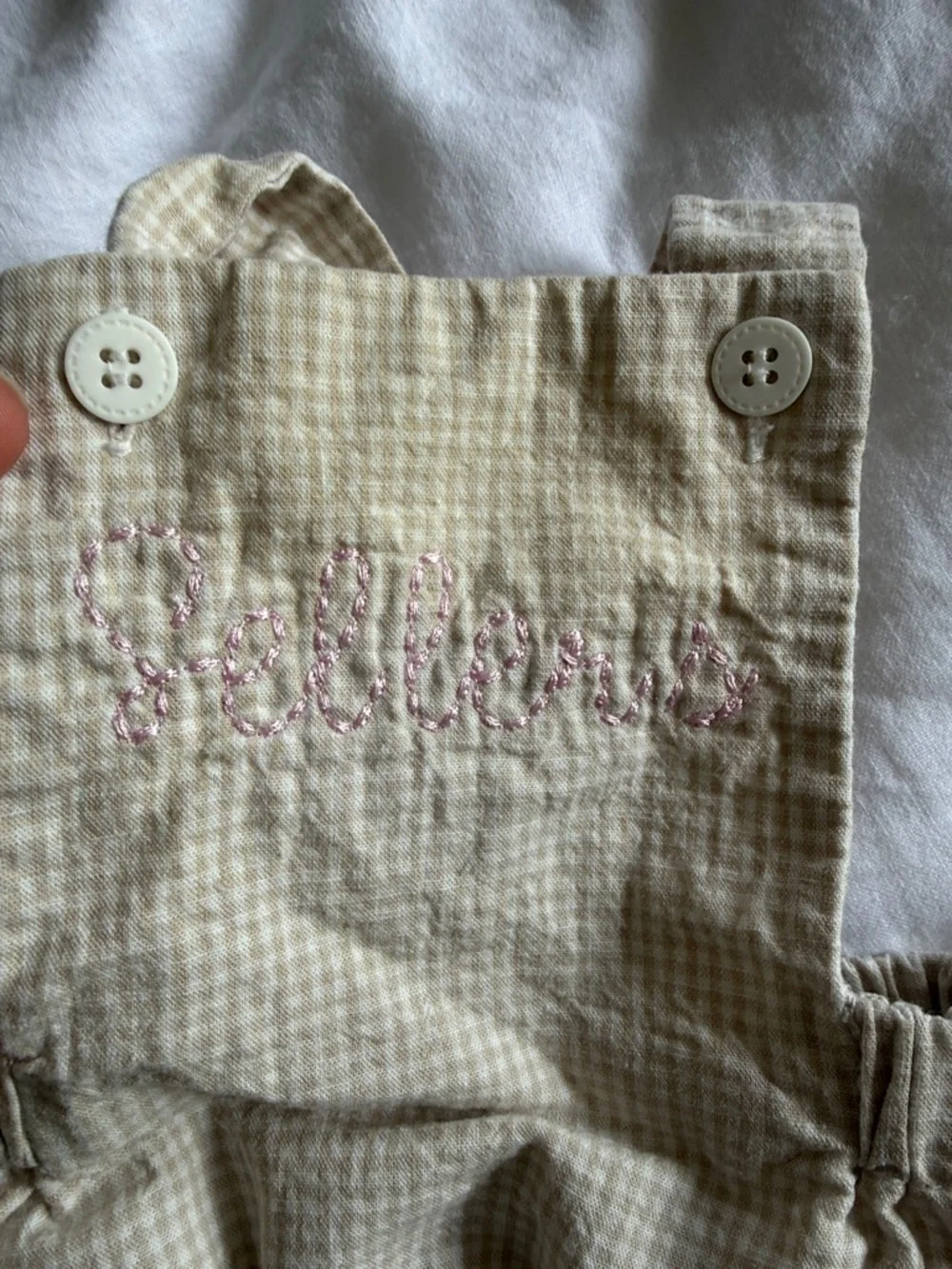 Newborn plaid bubble